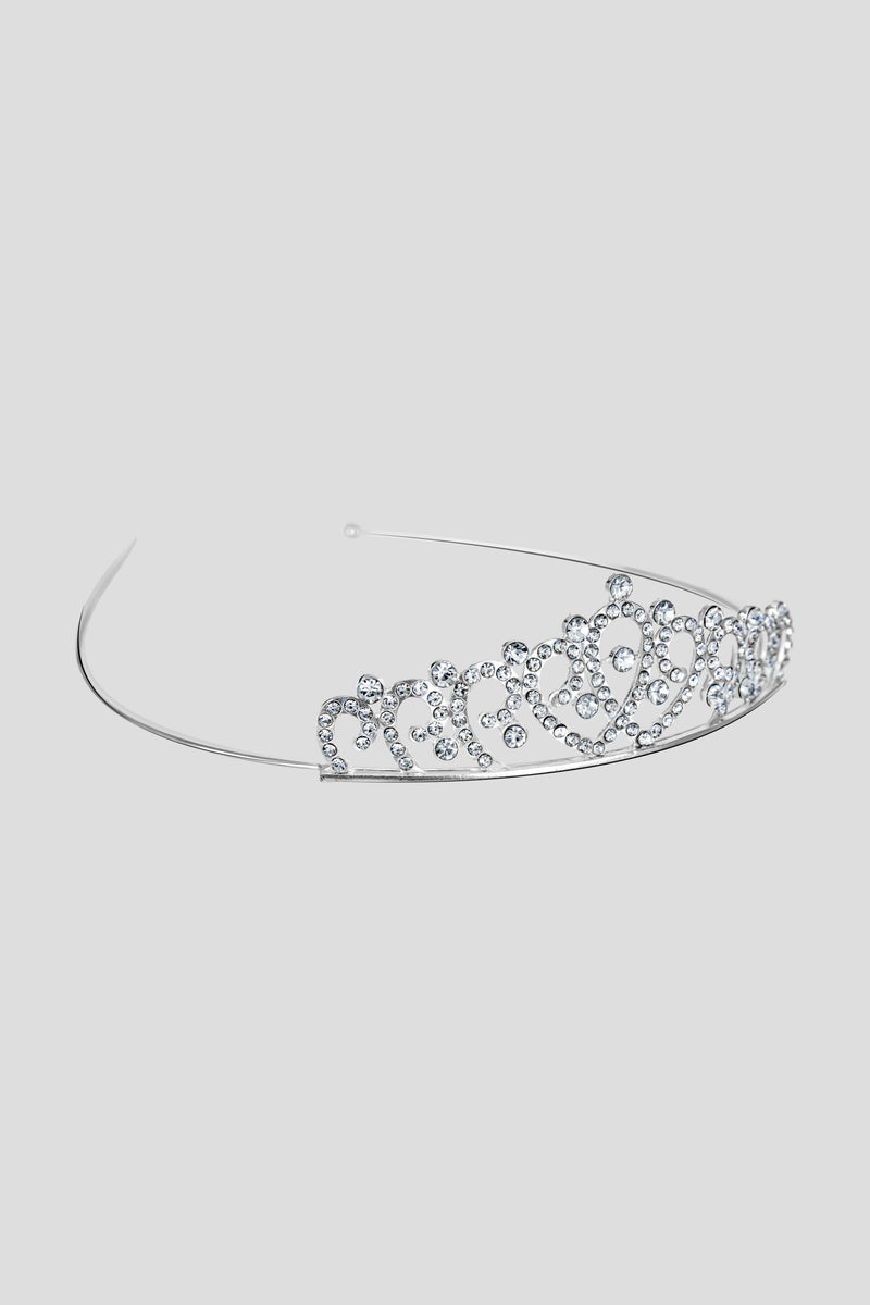 Beautiful Crystal Tiara, silver