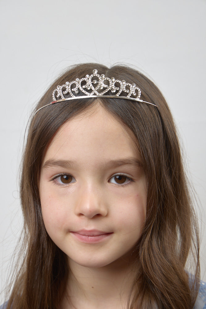 Beautiful Crystal Tiara, silver