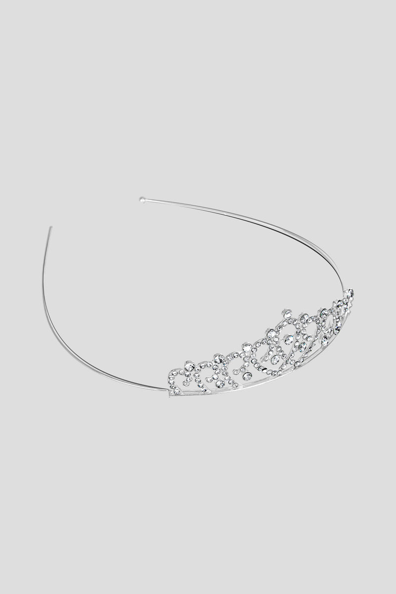Beautiful Crystal Tiara, silver