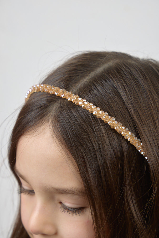 Crystal Headband, gold