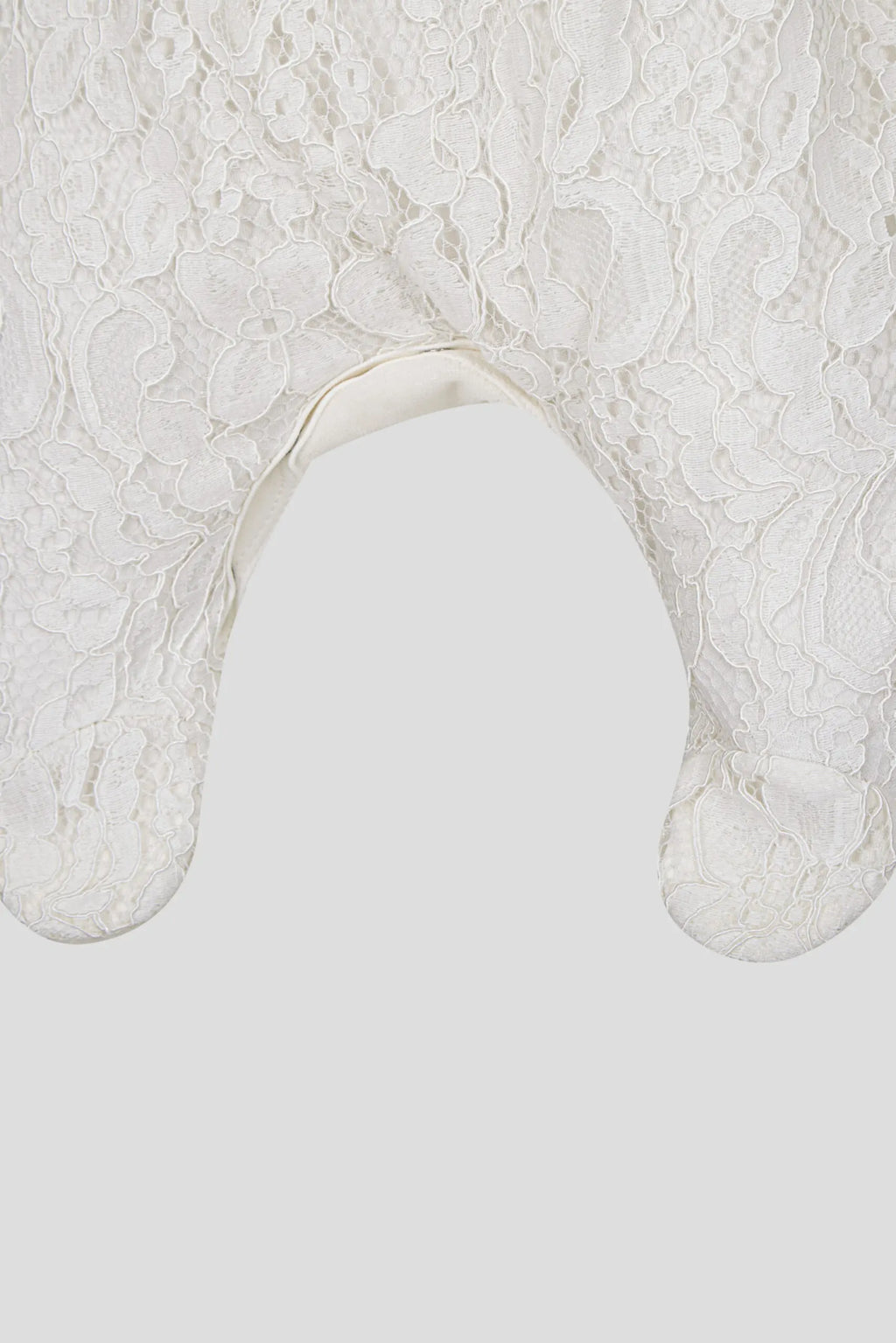 Gentle Lace Set "Ceremony" (overall and bonnet)born baby girl