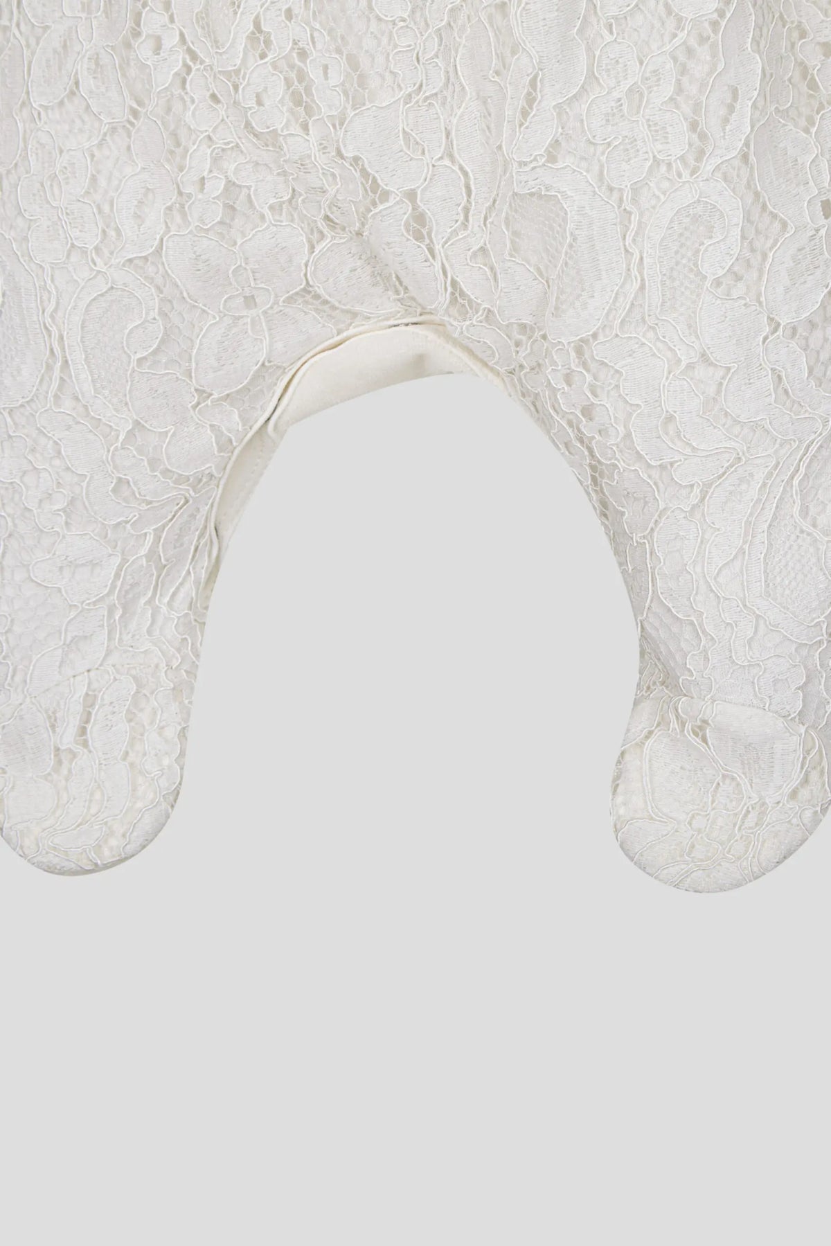 Gentle Lace Set "Ceremony" (overall and bonnet)born baby girl