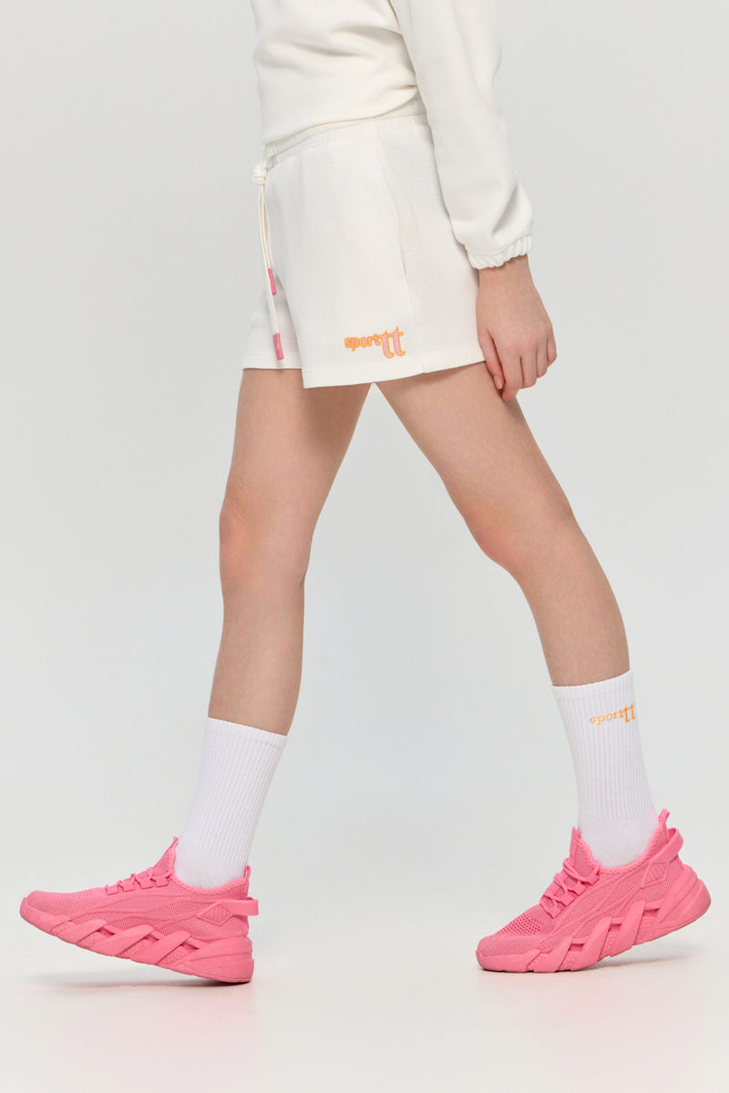Sports Set White with Embroidery