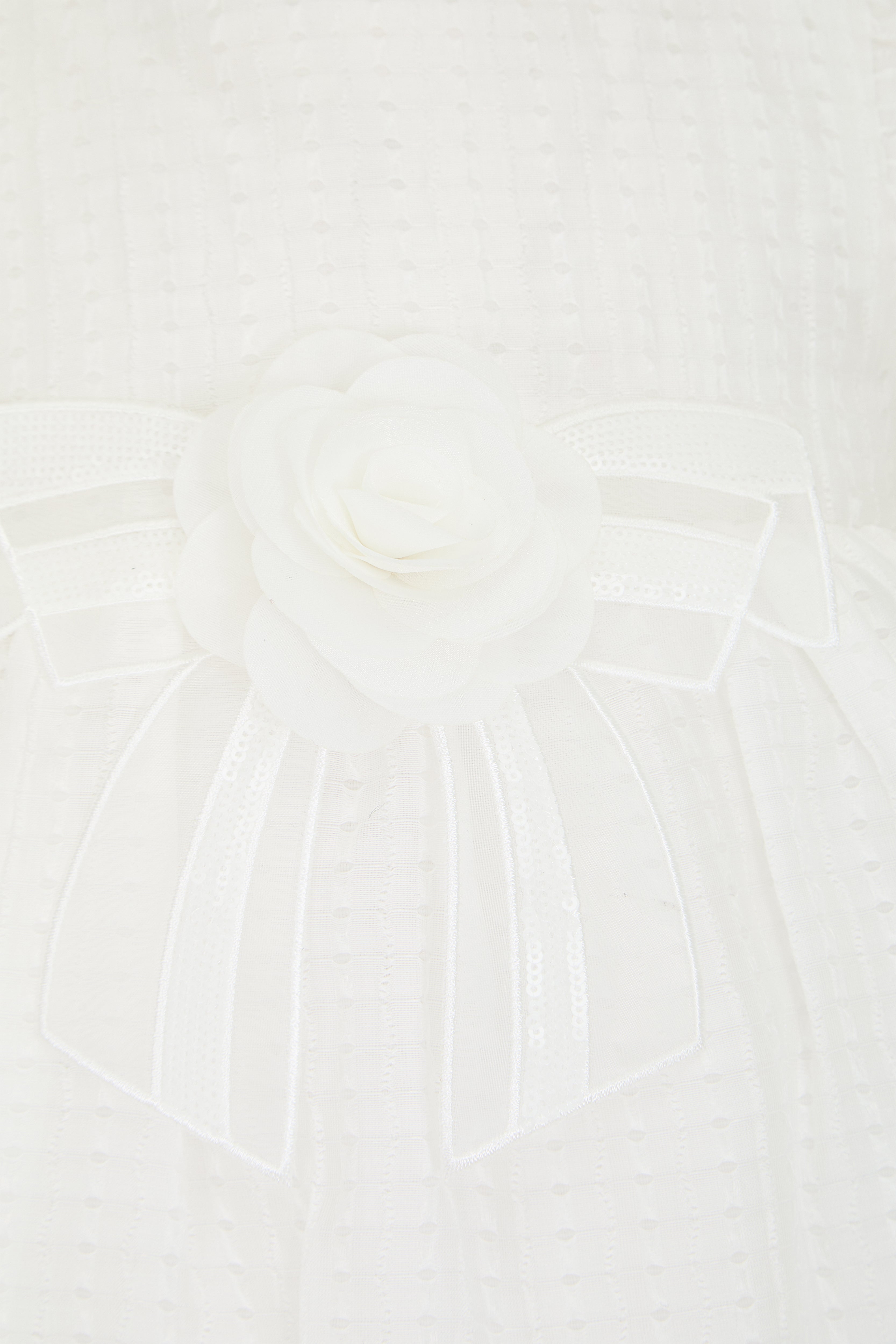 Elegant Dress Set with 3D Flower Headband