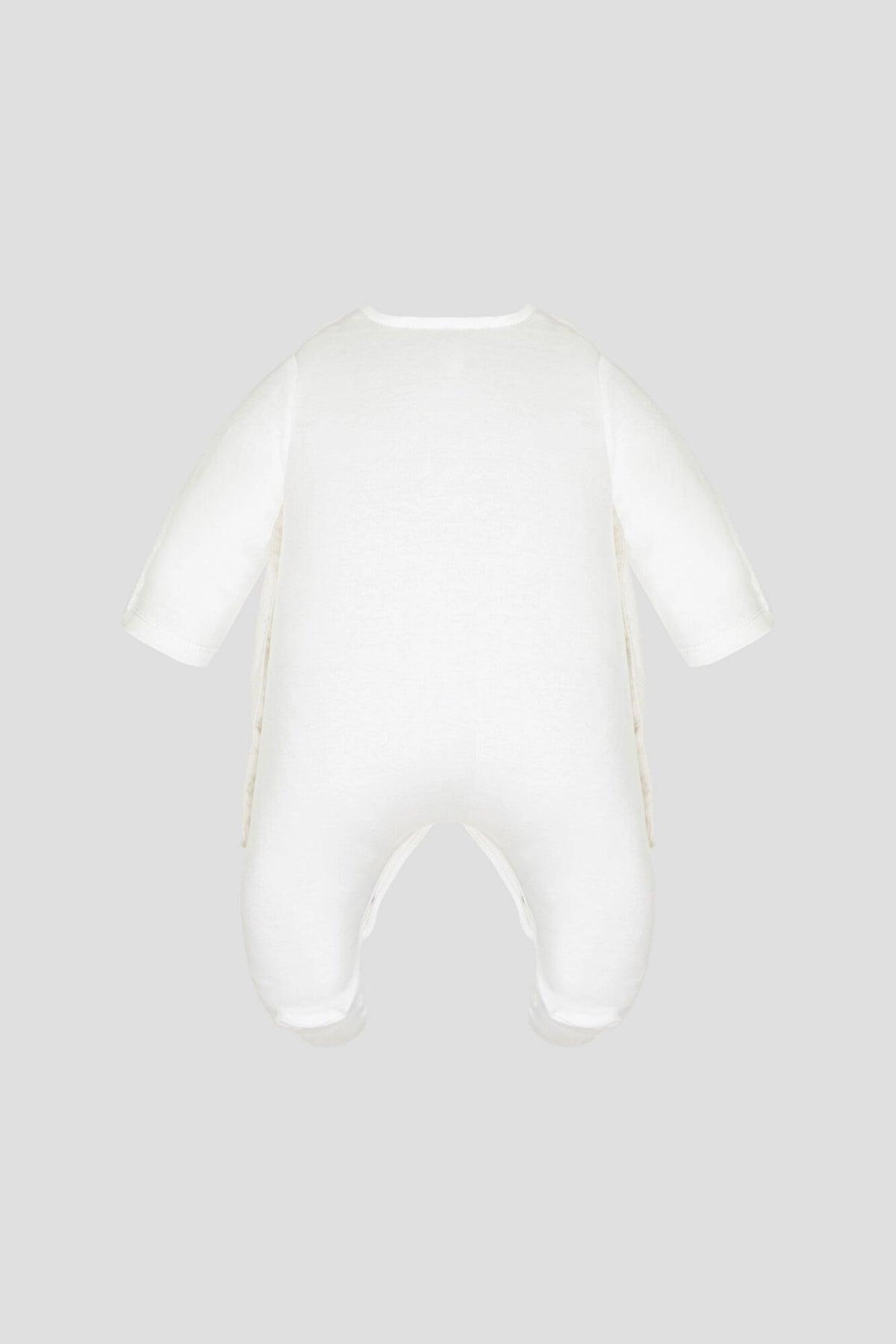 Chiffon Embroidered Set (Overall-Dress and Bonnet) for newborn baby girl