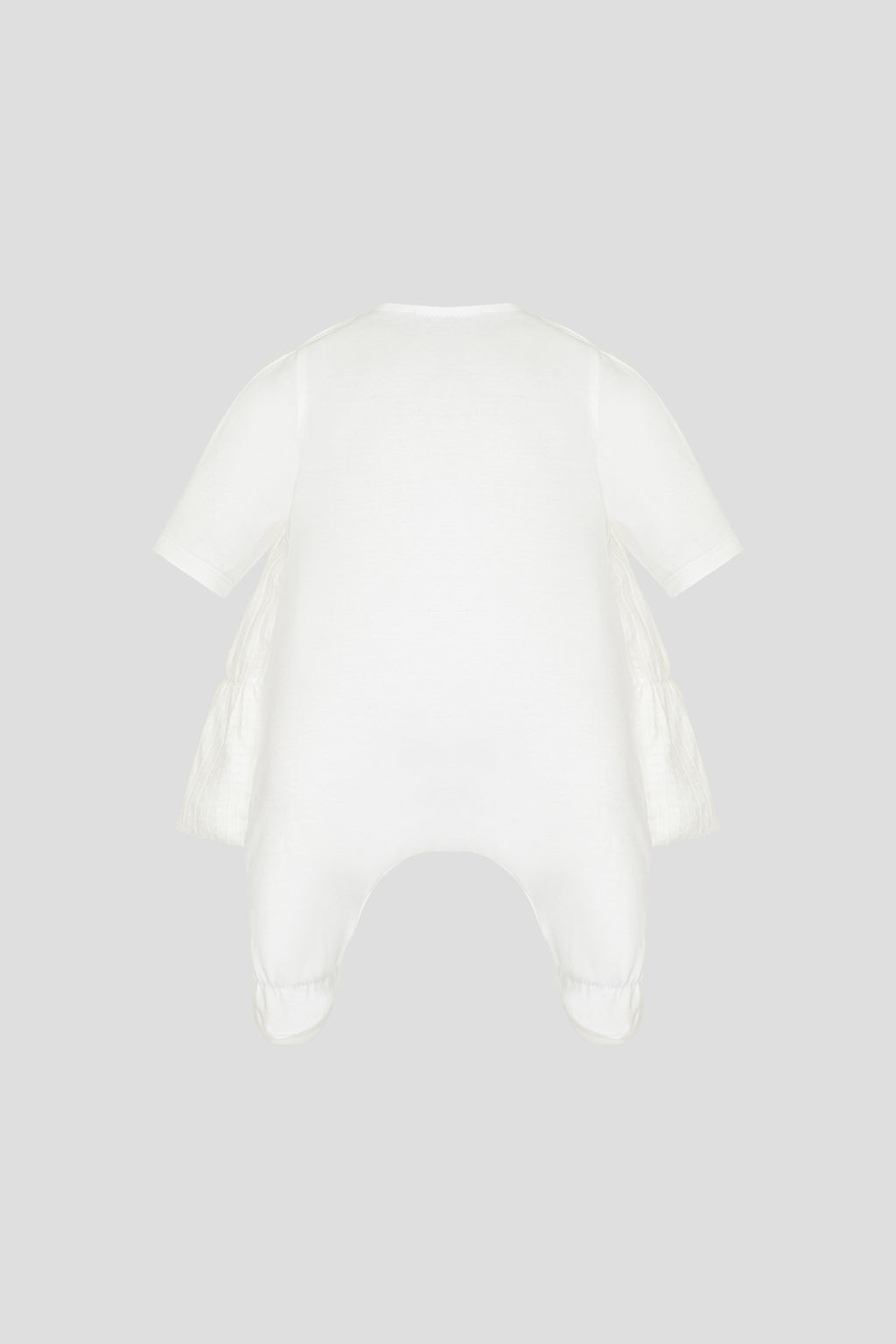 Beautiful Special Occasion Set (overall dress and bonnet), Flower-decorated for newborn