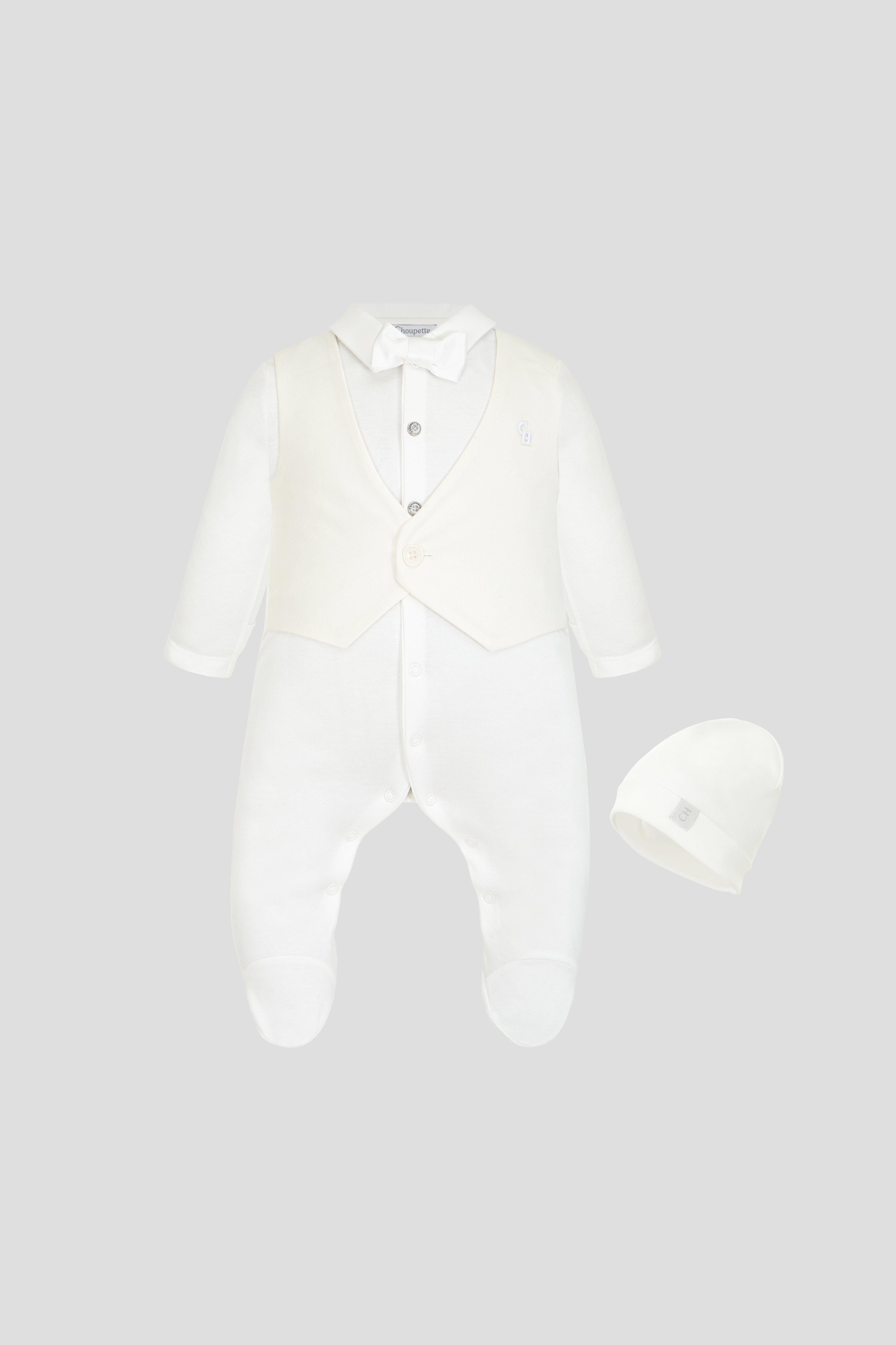 Smart Party Set (Overall and Bonnet) for Newborn Baby Boy