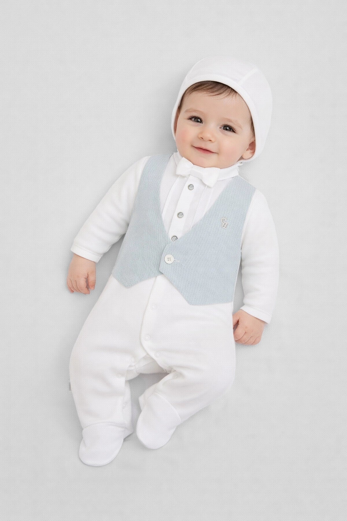 Smart Summer Party Set (Overall and Bonnet)
