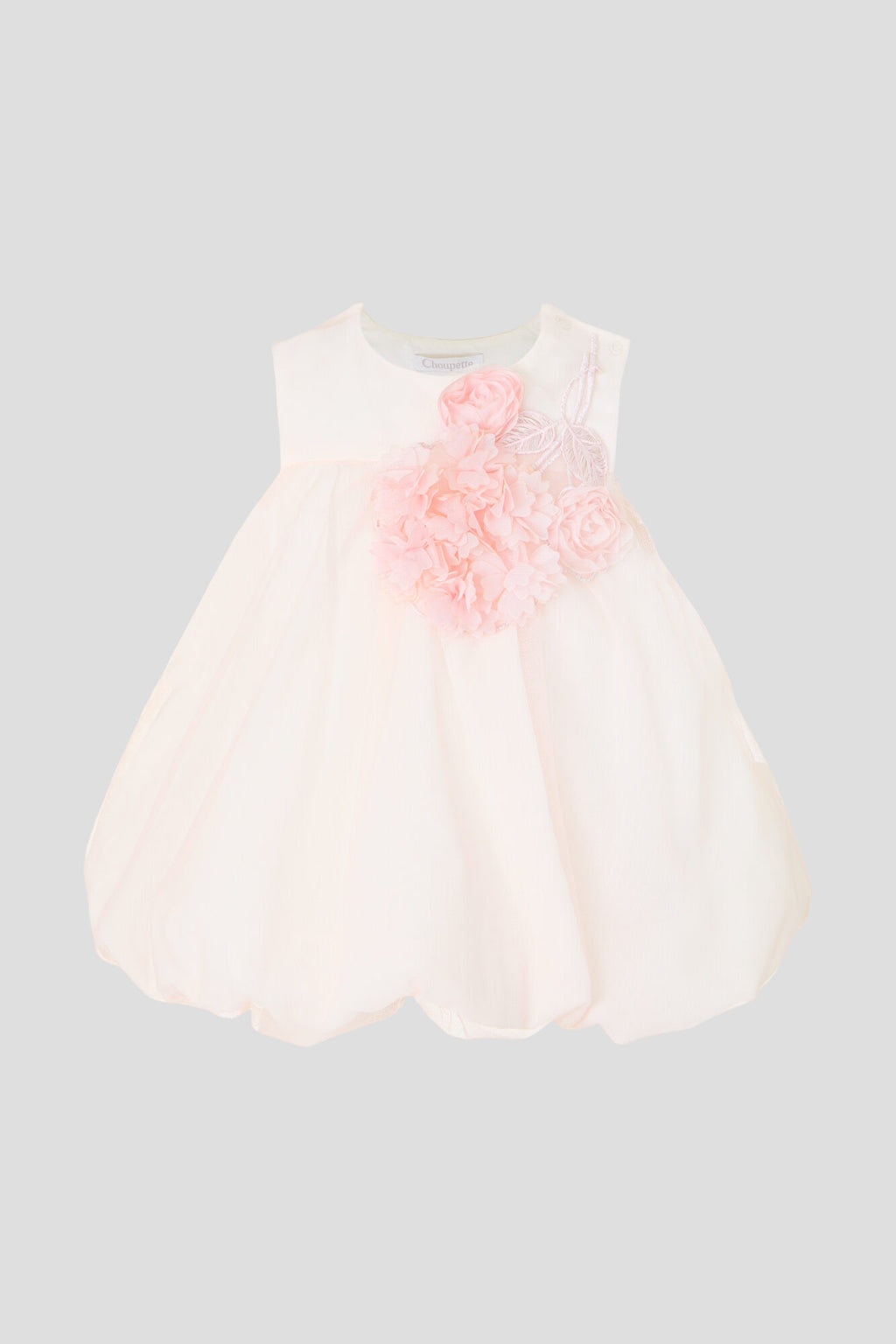 3D Flowers Decorated Dress for baby girl