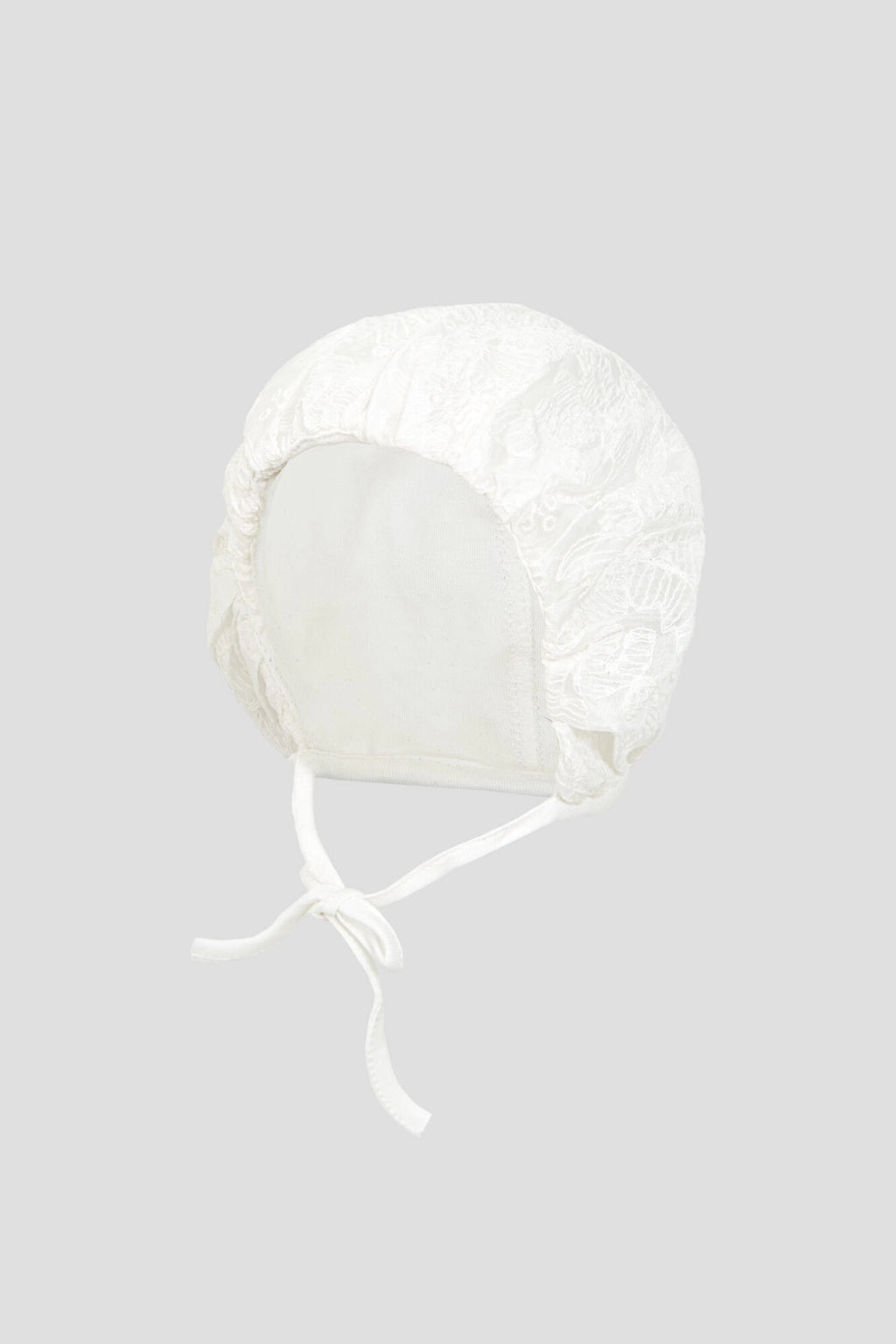 Chiffon Embroidered Set (Overall-Dress and Bonnet) for newborn baby girl