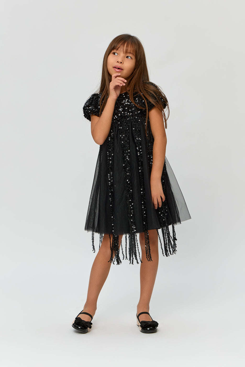 Cocktail Dress with Sequence Threads