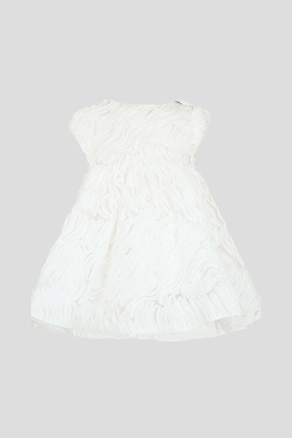 Elegant Dress with Puffed Sleeves for Baby Girl