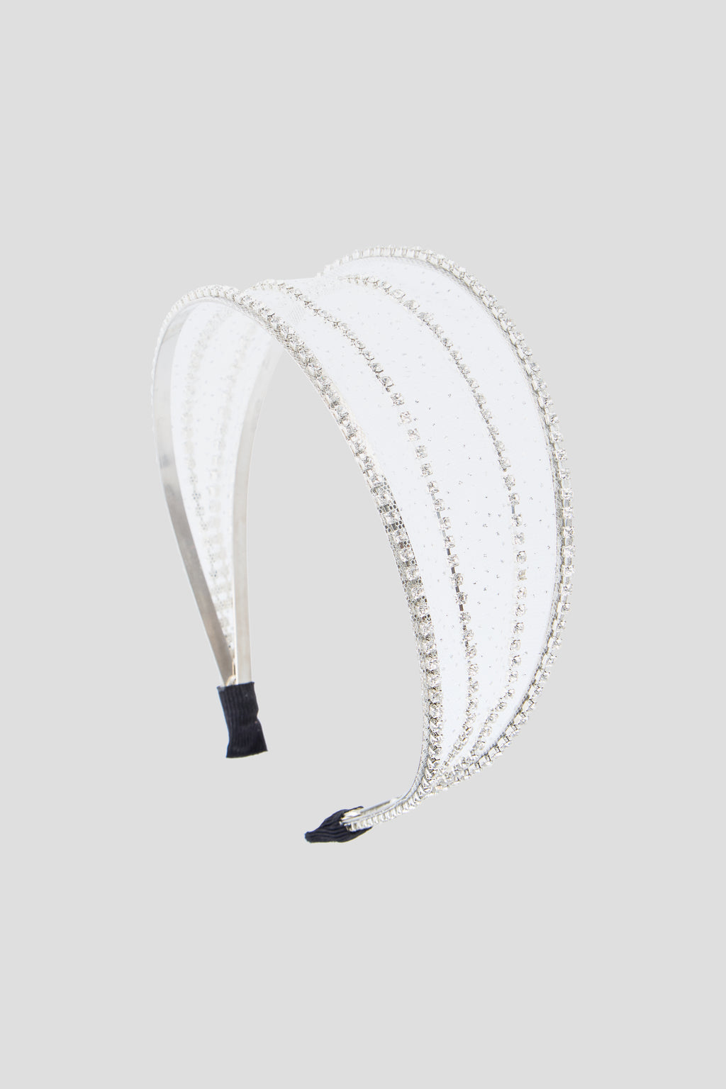 Wide Vail Headband with Crystals