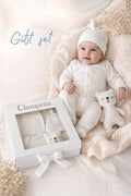 Unisex Gift Set for Newborn (overall, bodysuit, hat and souvenir "Bear")