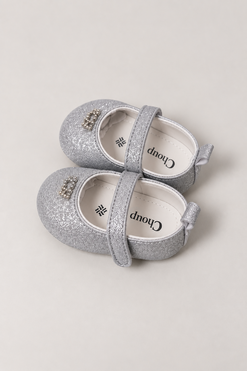 Silver Booties for baby girl