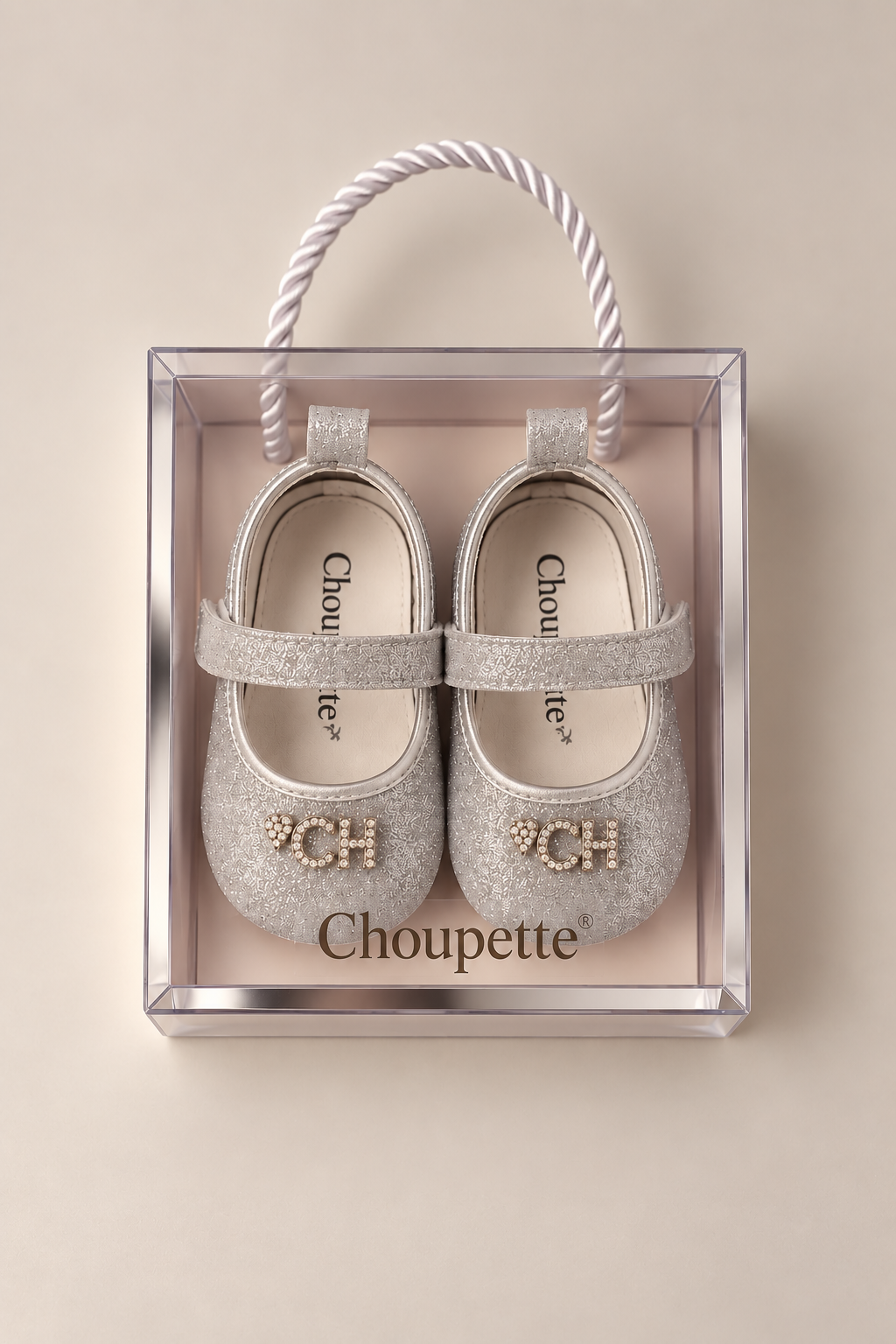 Silver Booties for baby girl