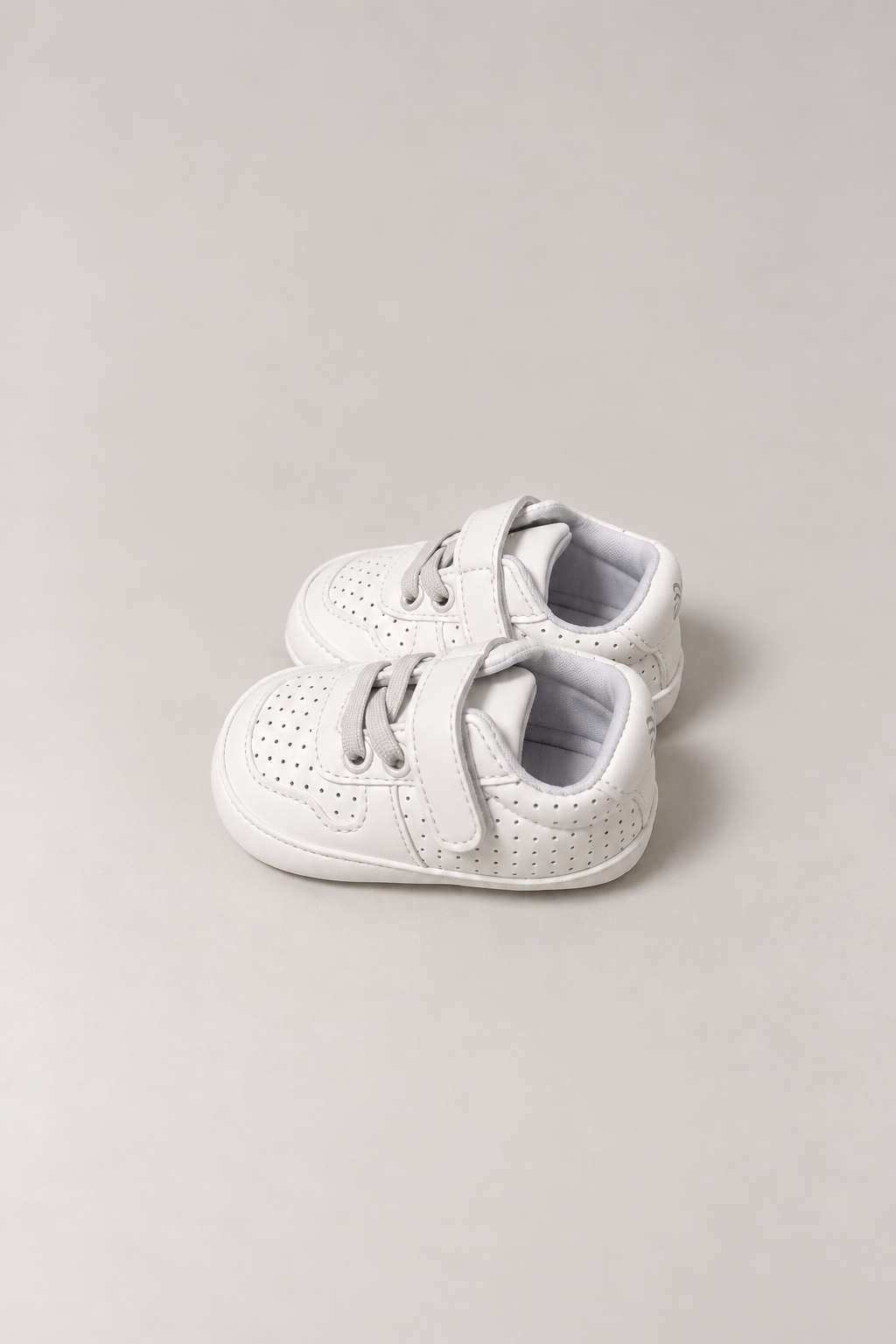 White Sneakers like Booties for baby