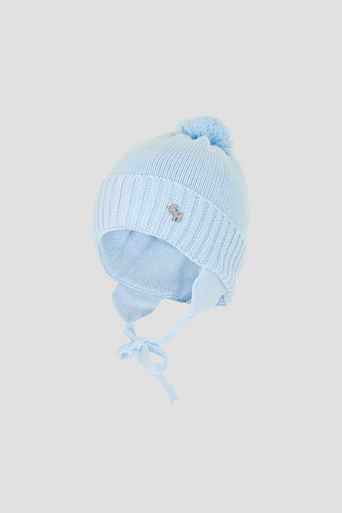 Knitted Hat with strings for babies