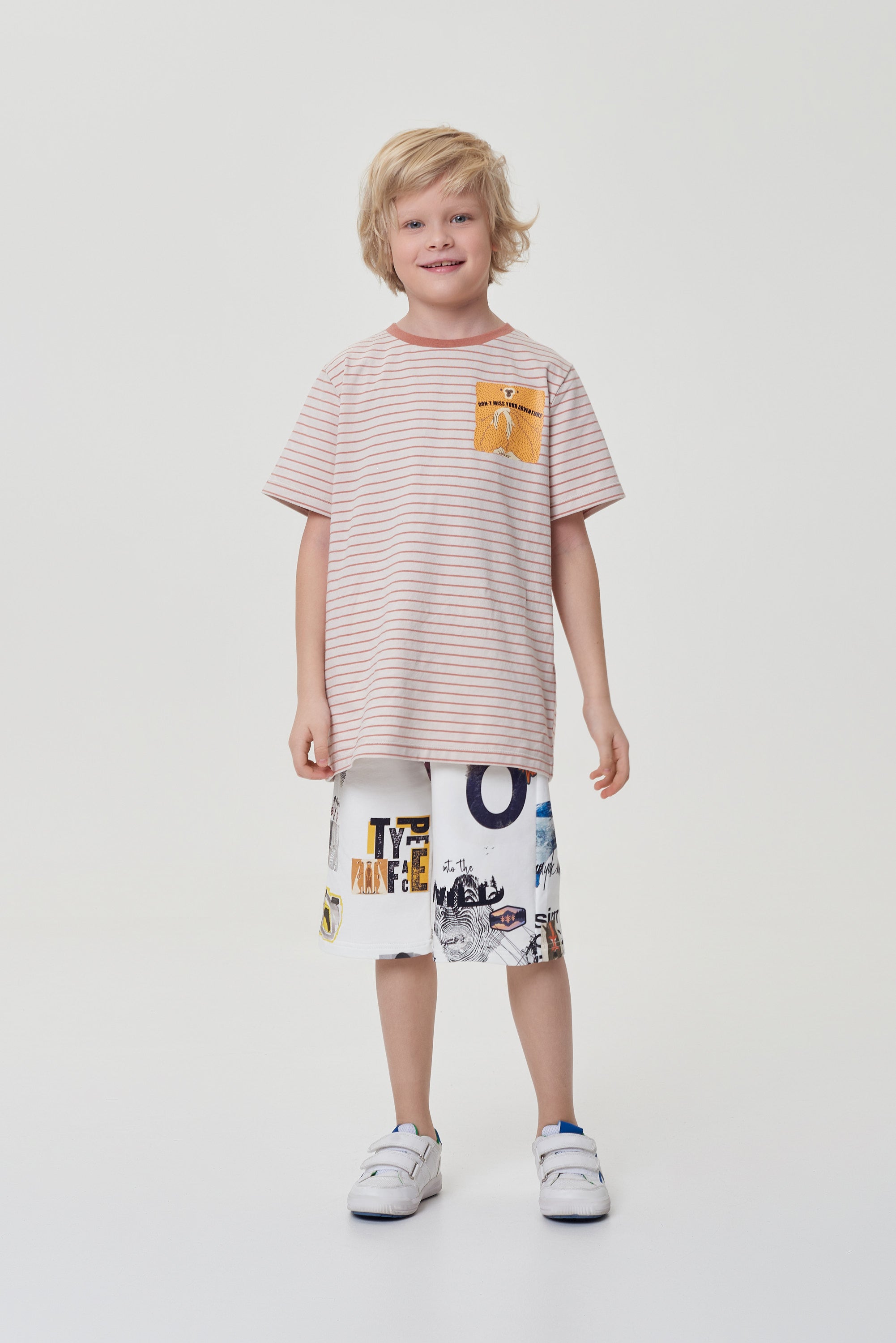 Printed Footer Shorts