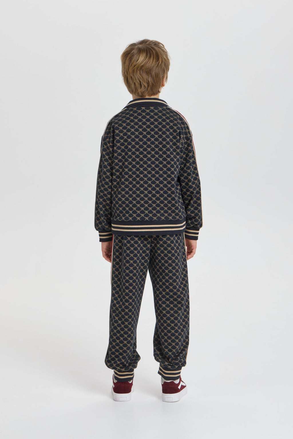 Branded Jacquard Tracksuit (Bomber and Pants)