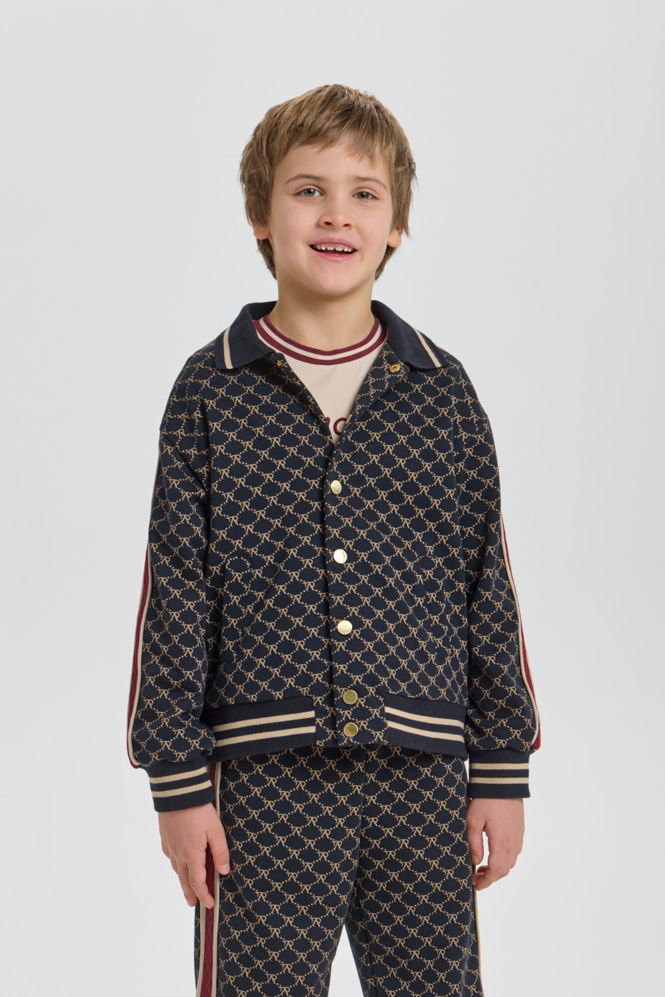 Branded Jacquard Tracksuit (Bomber and Pants)