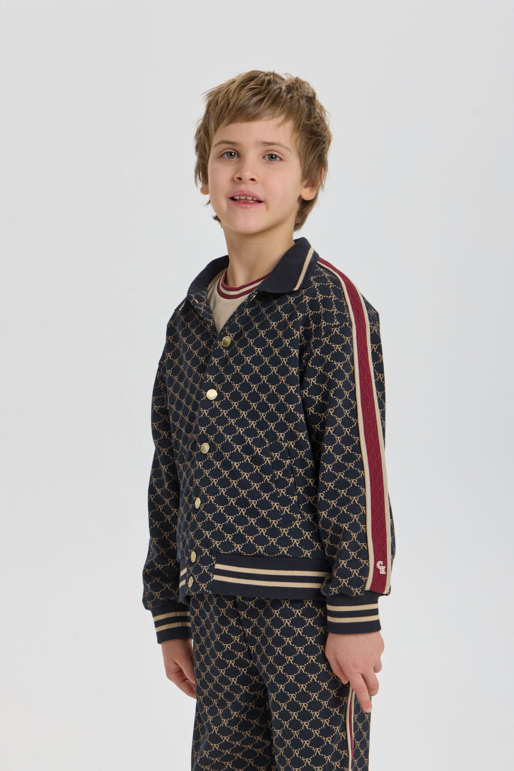 Branded Jacquard Tracksuit (Bomber and Pants)