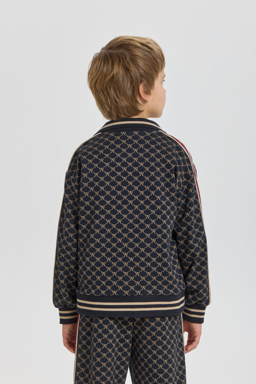 Branded Jacquard Tracksuit (Bomber and Pants)