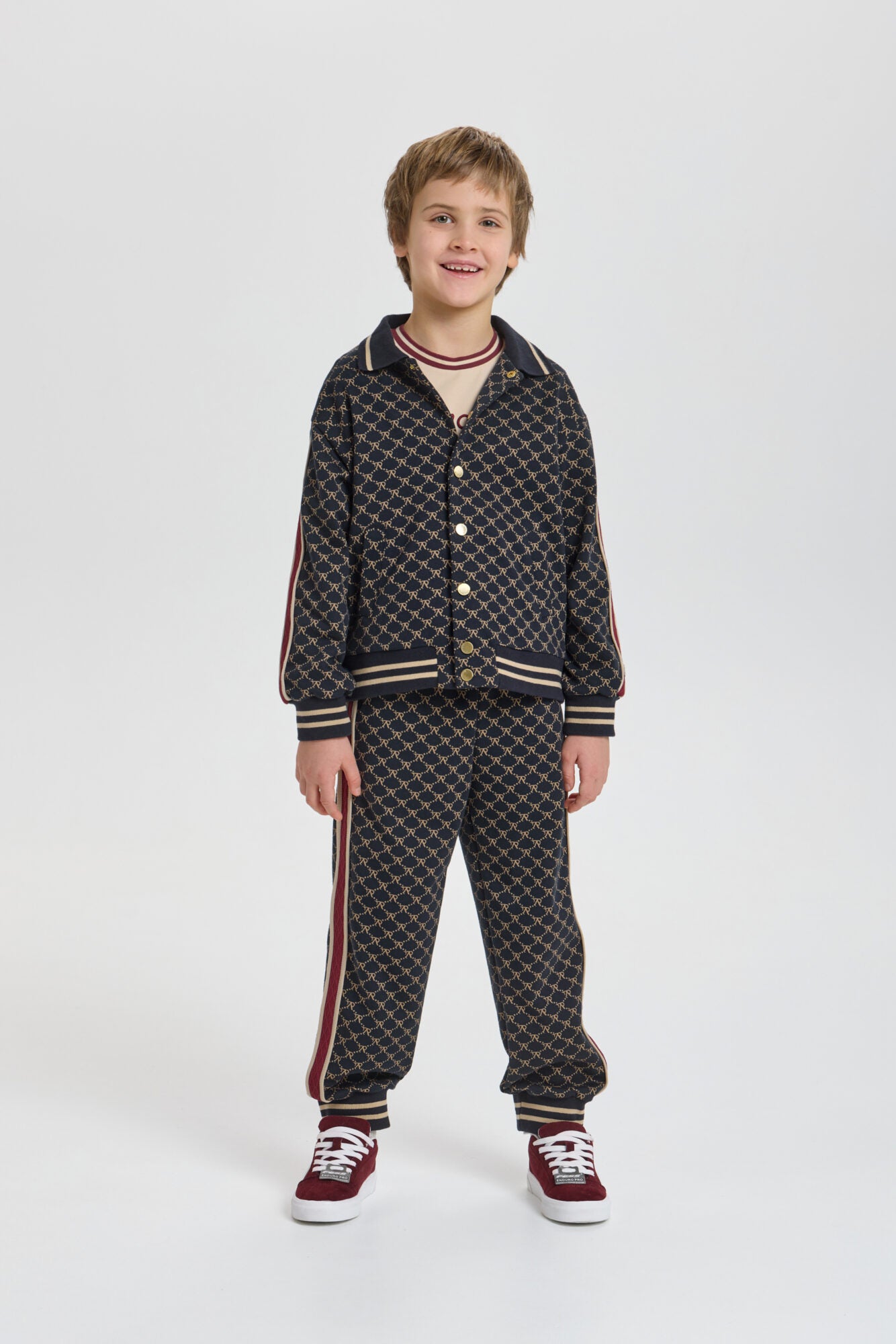 Branded Jacquard Tracksuit (Bomber and Pants)