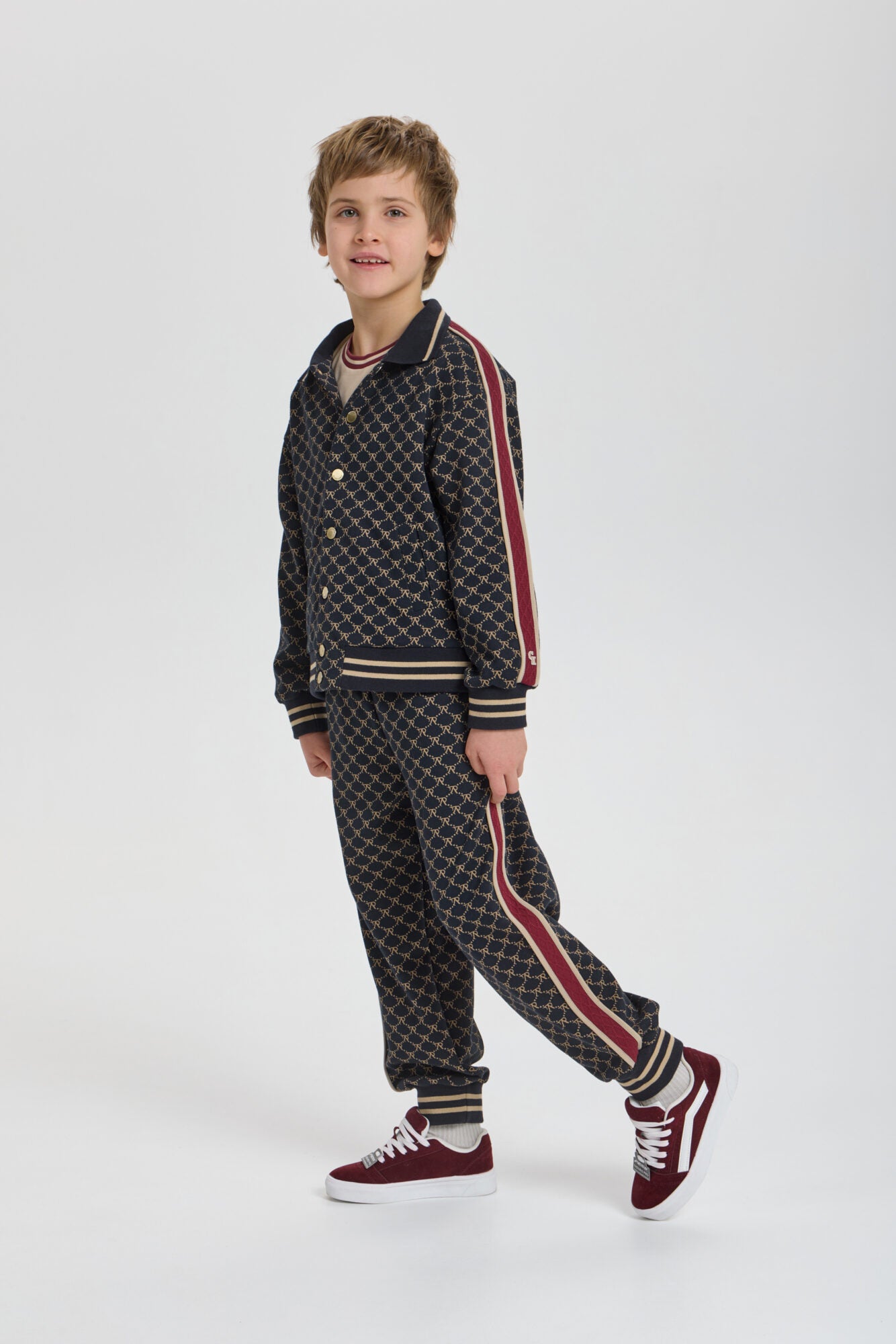 Branded Jacquard Tracksuit (Bomber and Pants)