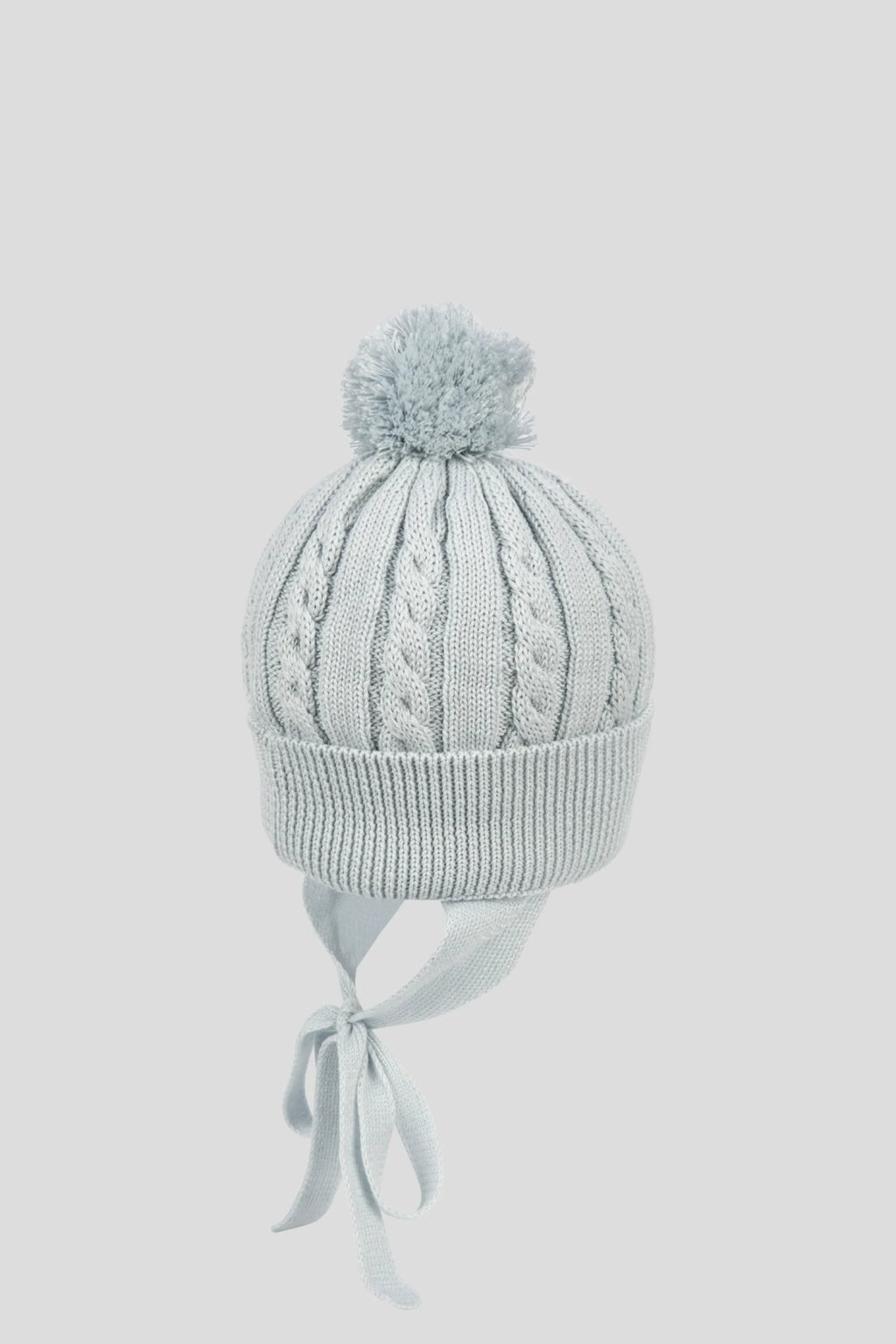 Braided Knitted Hat with Pompom for baby