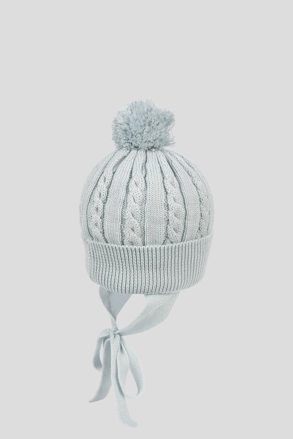 Braided Knitted Hat with Pompom for baby