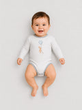 Bunny Printed Striped Bodysuit