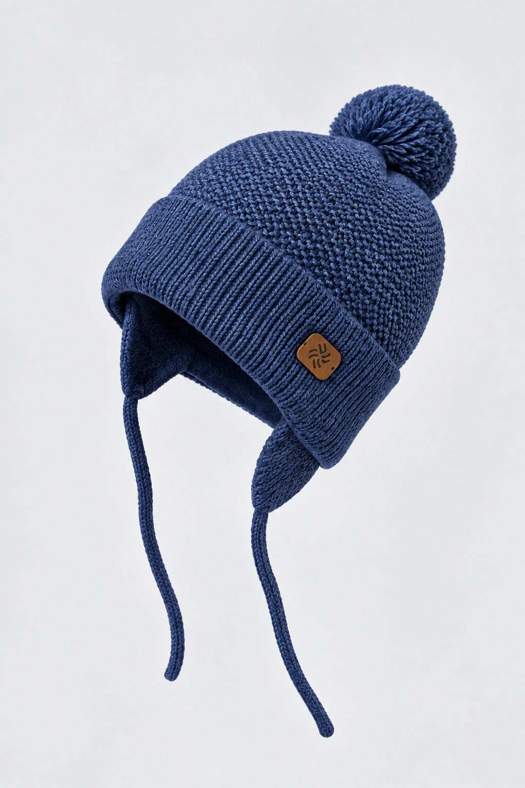 Knitted Hat with strings for baby
