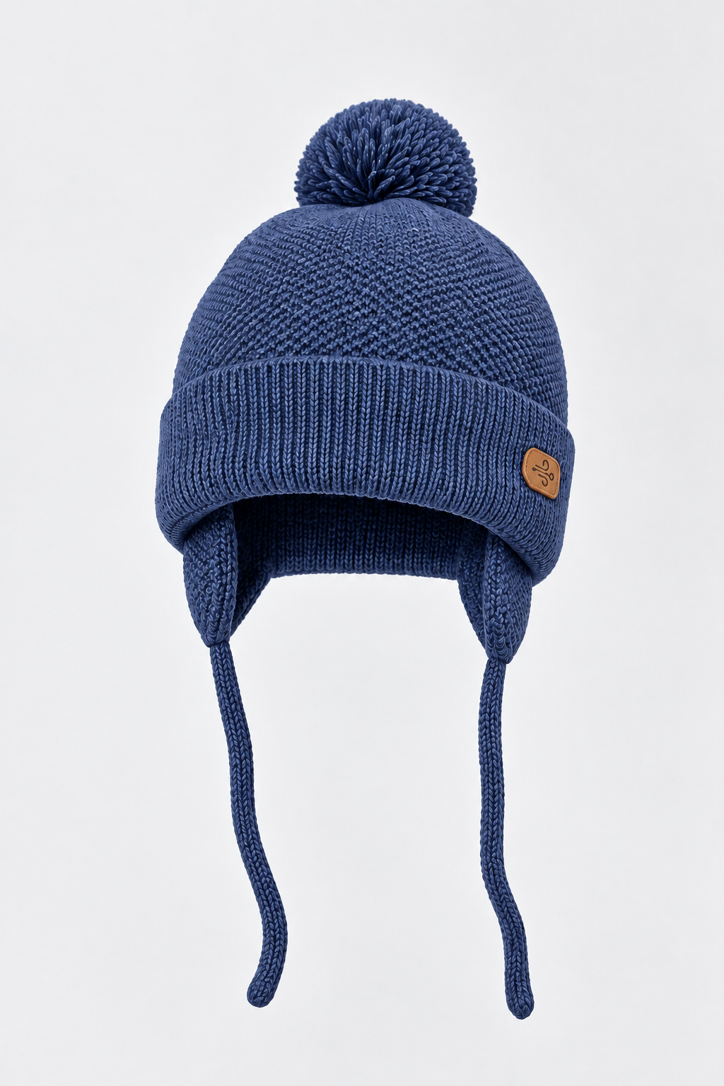 Knitted Hat with strings for baby