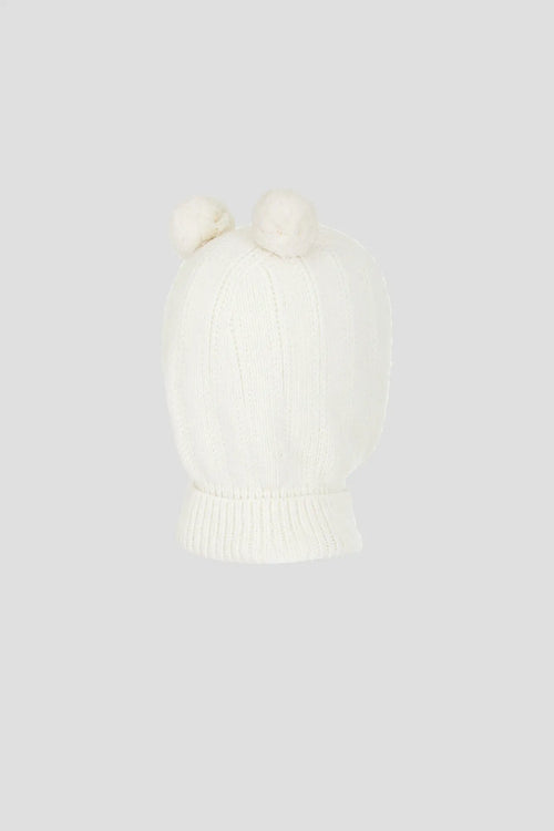 2 Pompons Knitted Hat