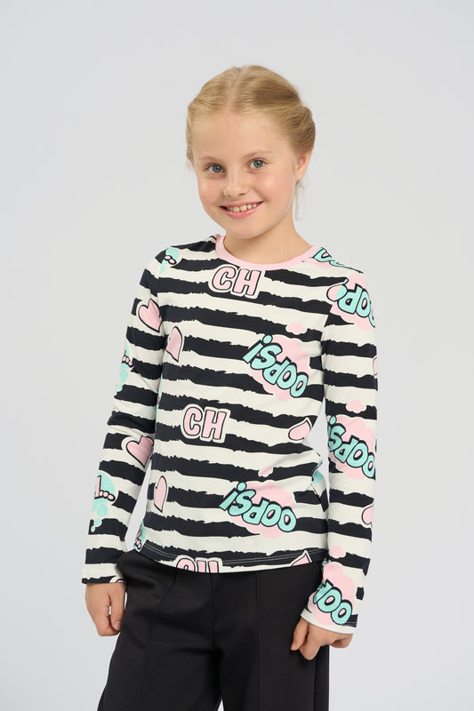 Stripe LS Tee
