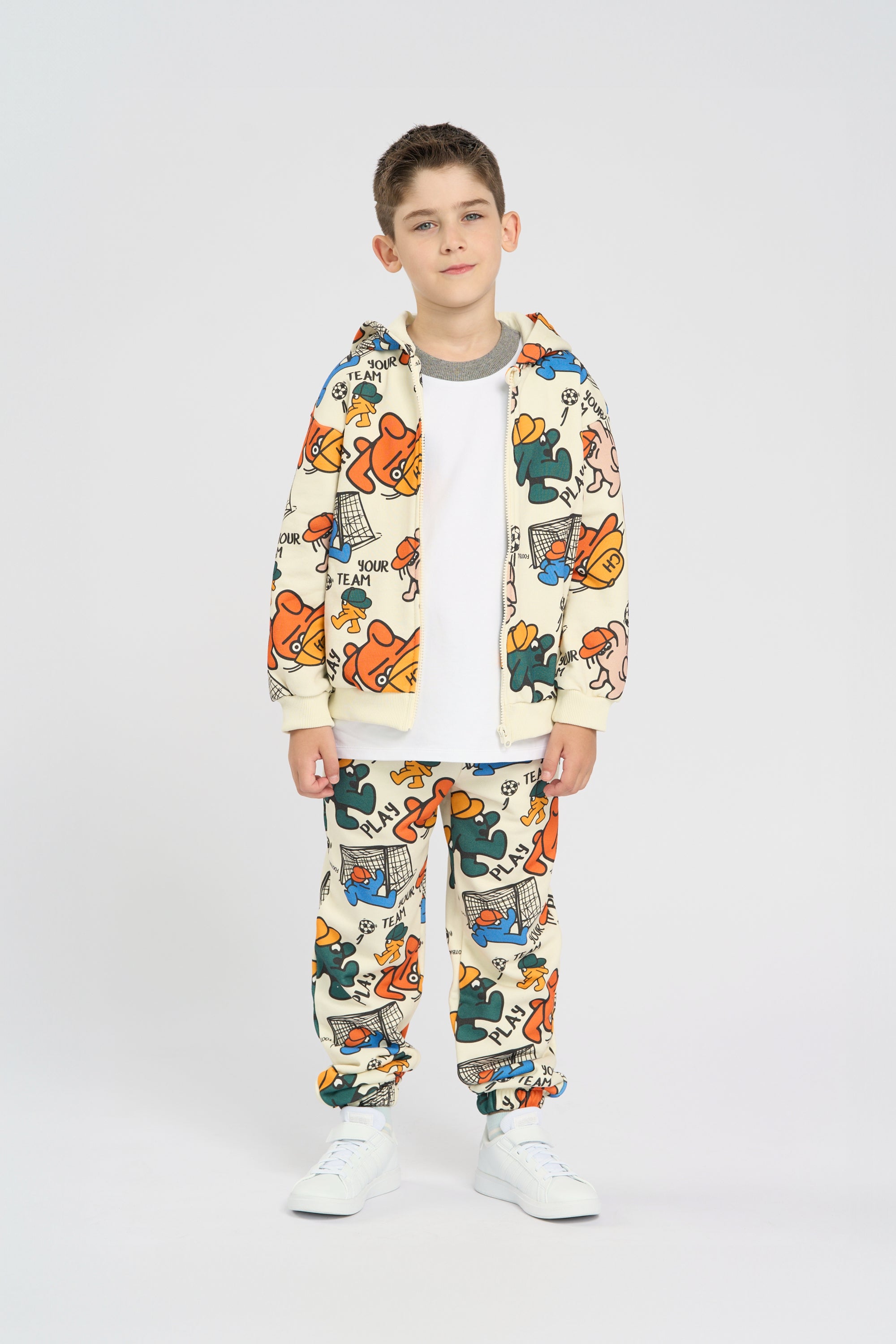 Branded print tracksuit