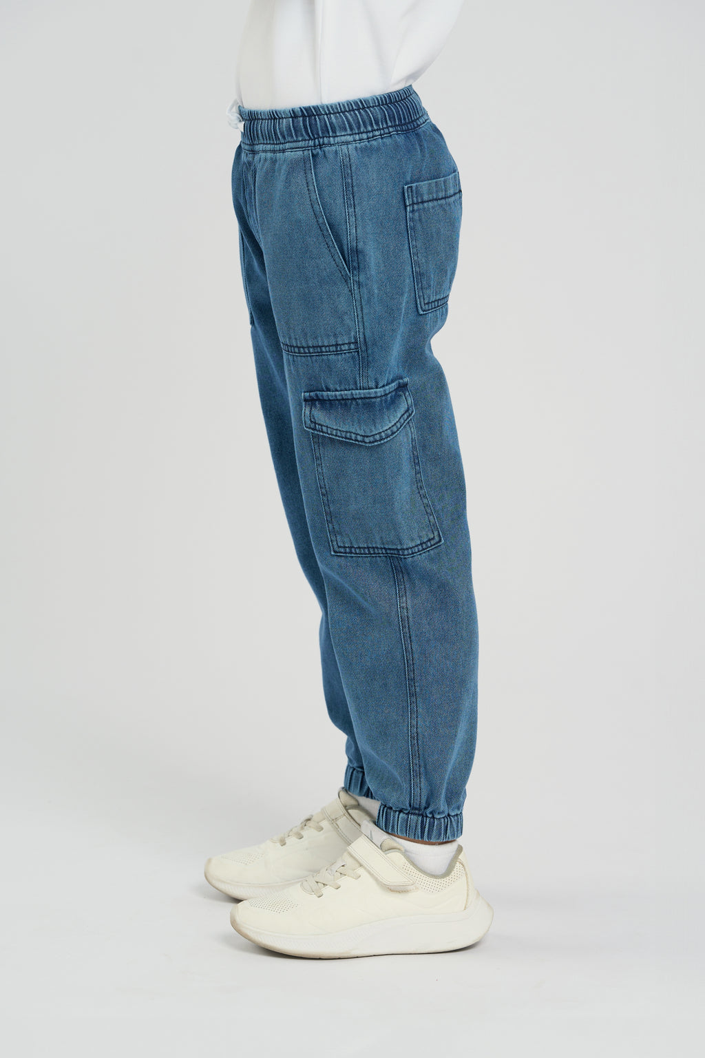 Dark Blue Cargo Jeans