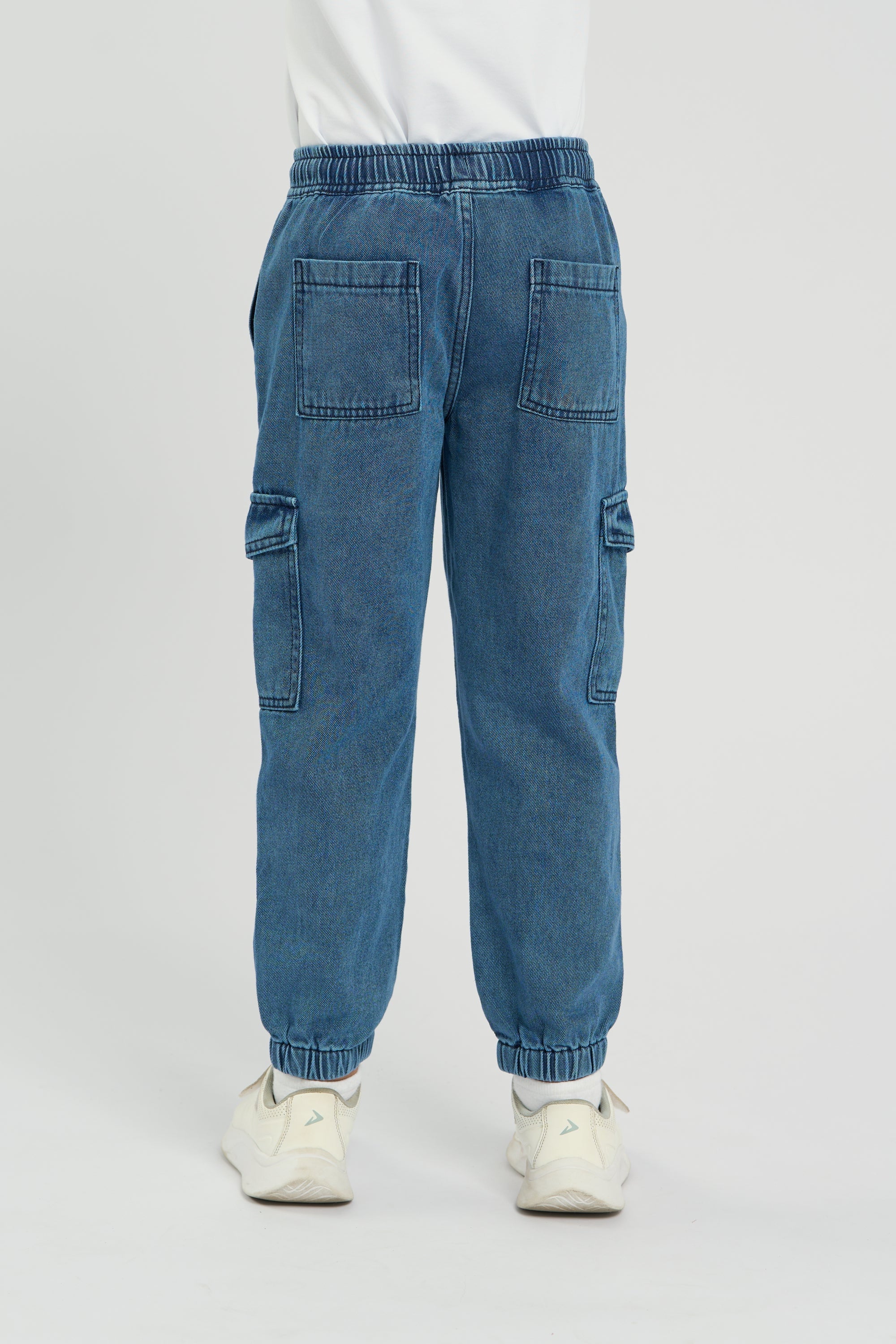 Dark Blue Cargo Jeans