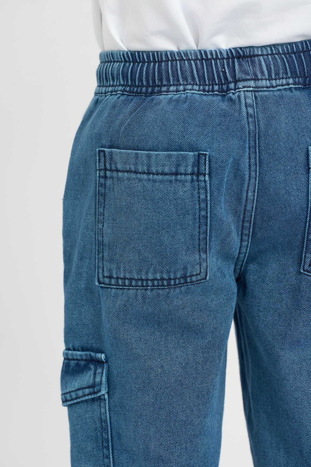 Dark Blue Cargo Jeans