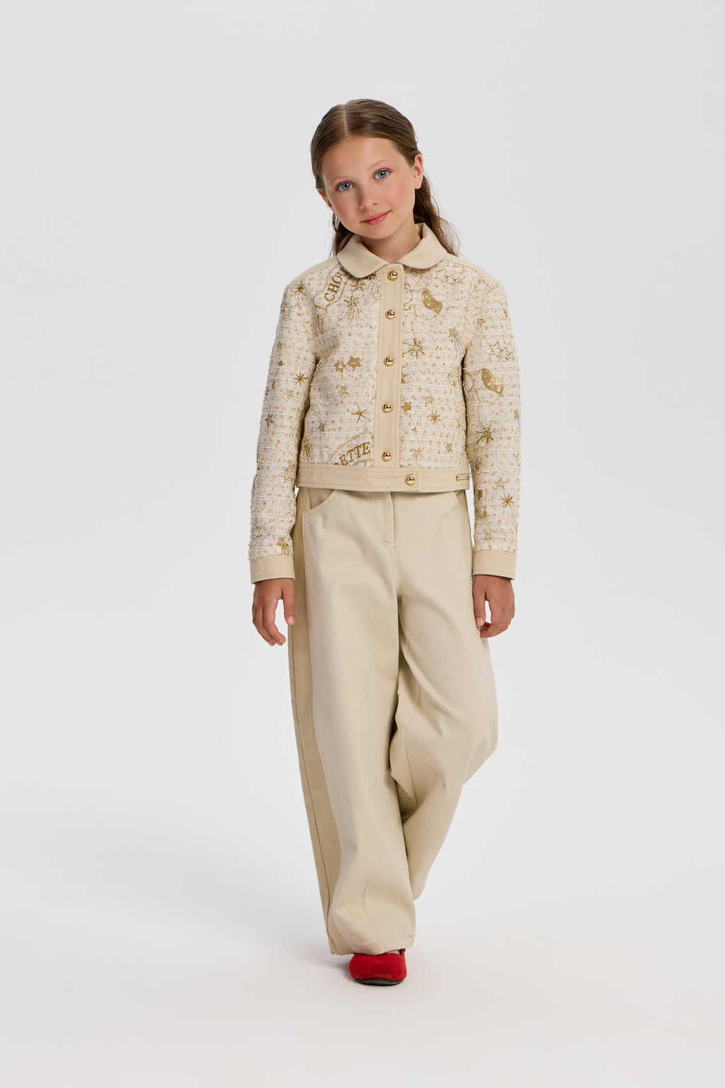 Moonlight Collection Embroidered Pants for Girl