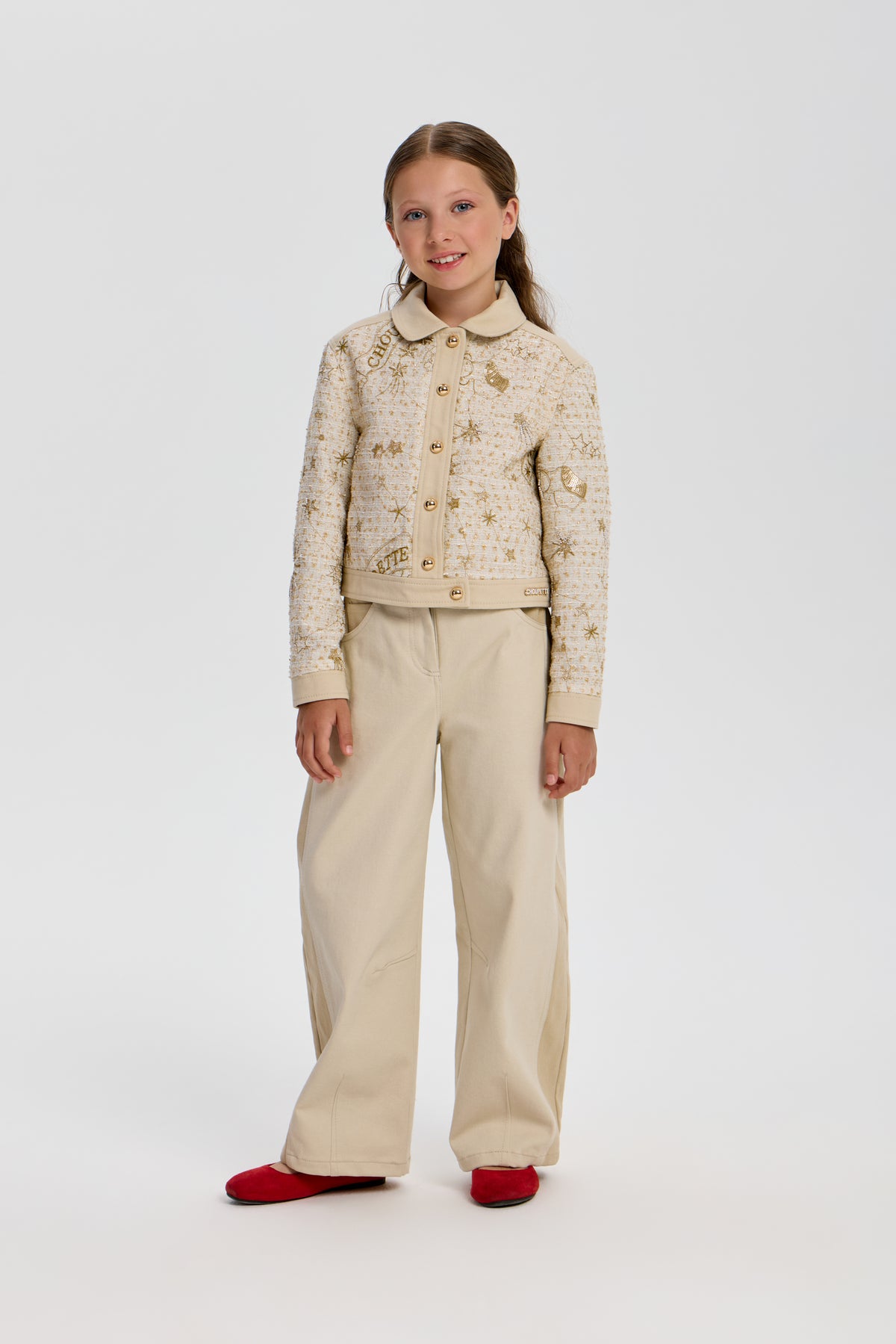 Moonlight Collection Embroidered Pants for Girl