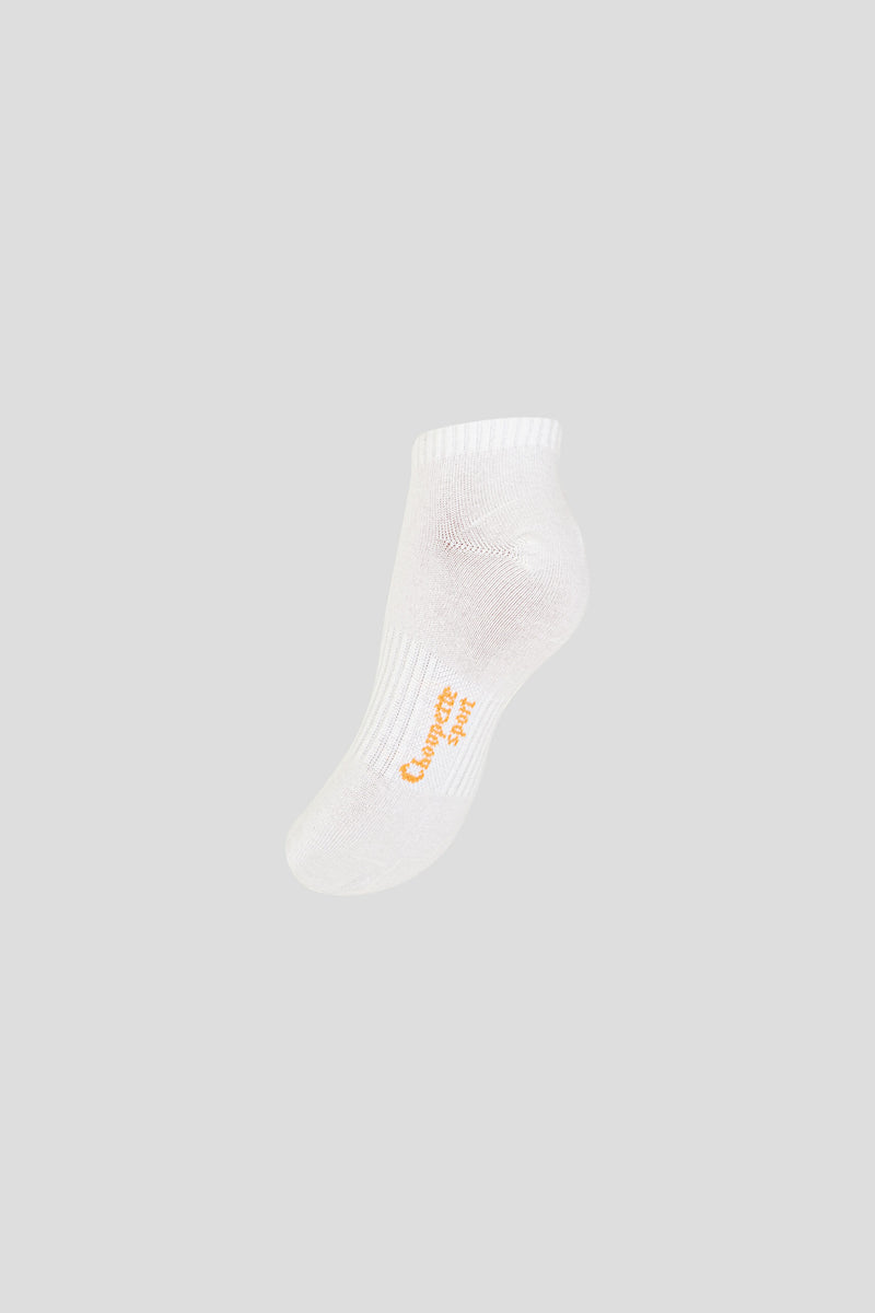 Sport Socks with Orange Logo (2 pairs)