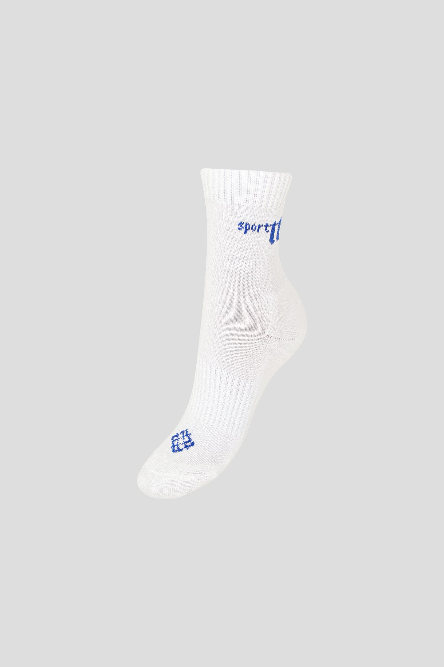 Sport Socks with Blue Logo (2 pairs)