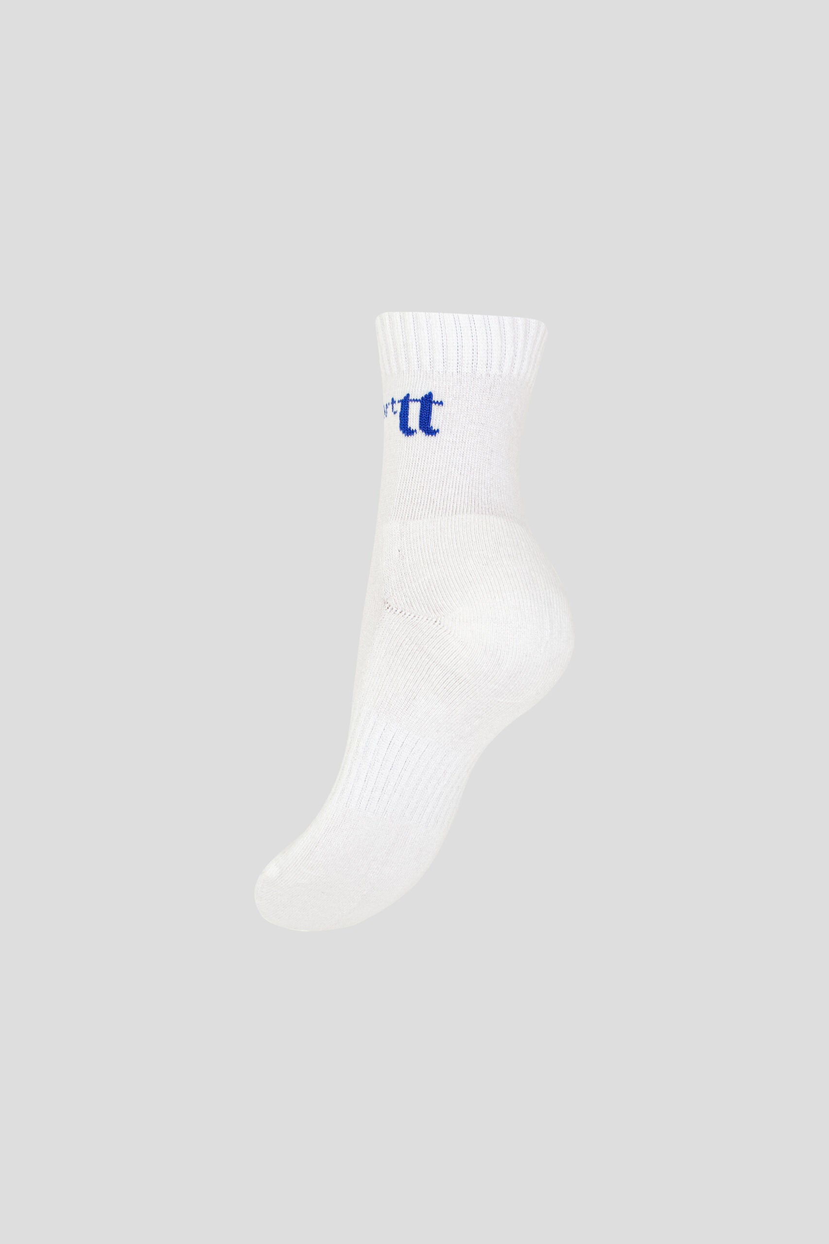 Sport Socks with Blue Logo (2 pairs)