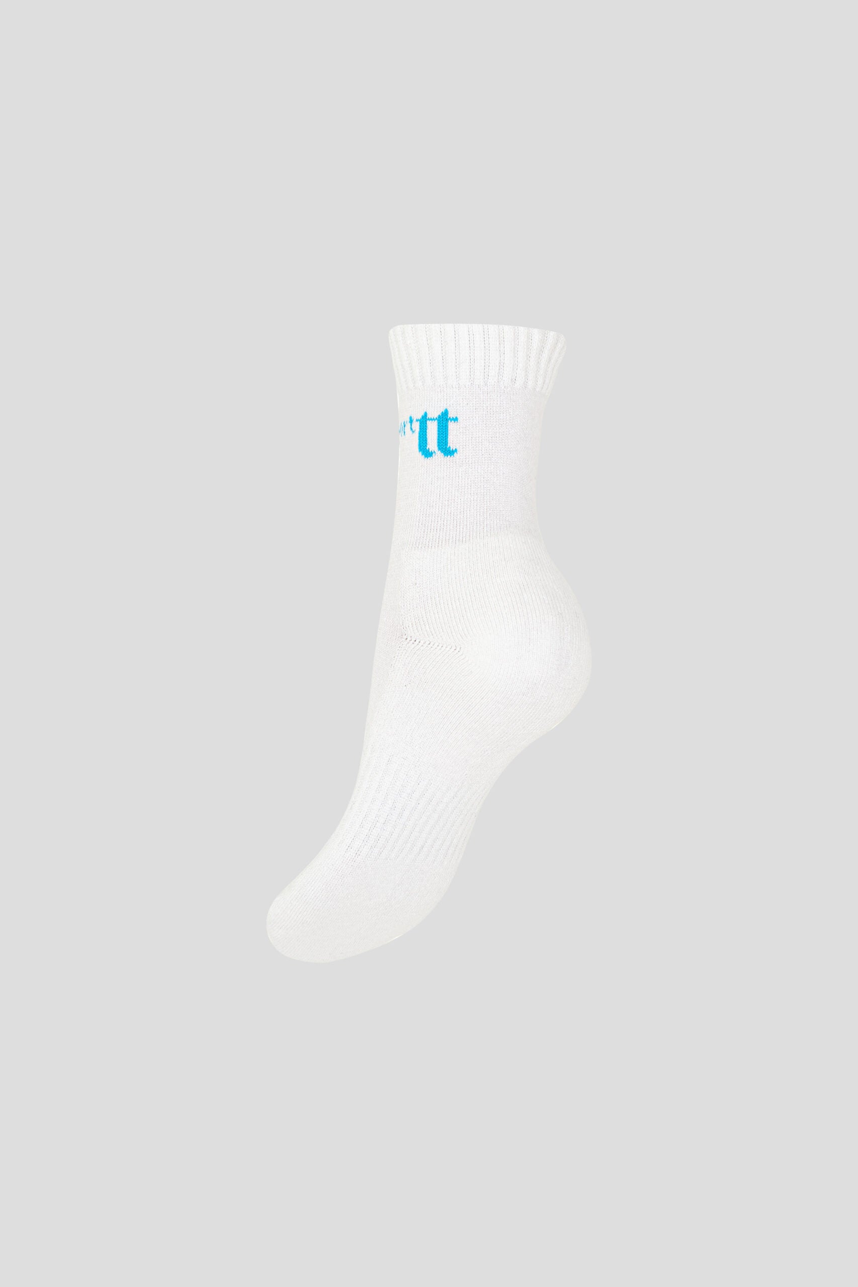 Sport Socks with Blue Logo (2 pairs)