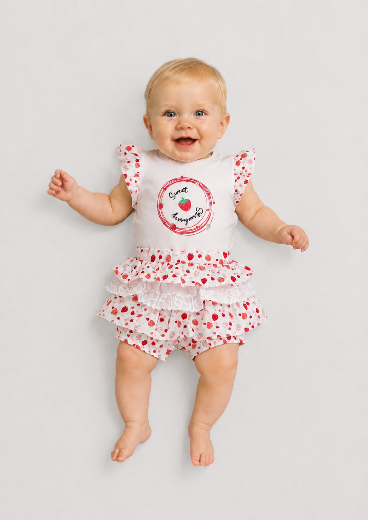 Strawberry Frilly Set (Top & Shorts/Skirt)