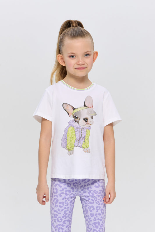 Doggy T-shirt with crystals