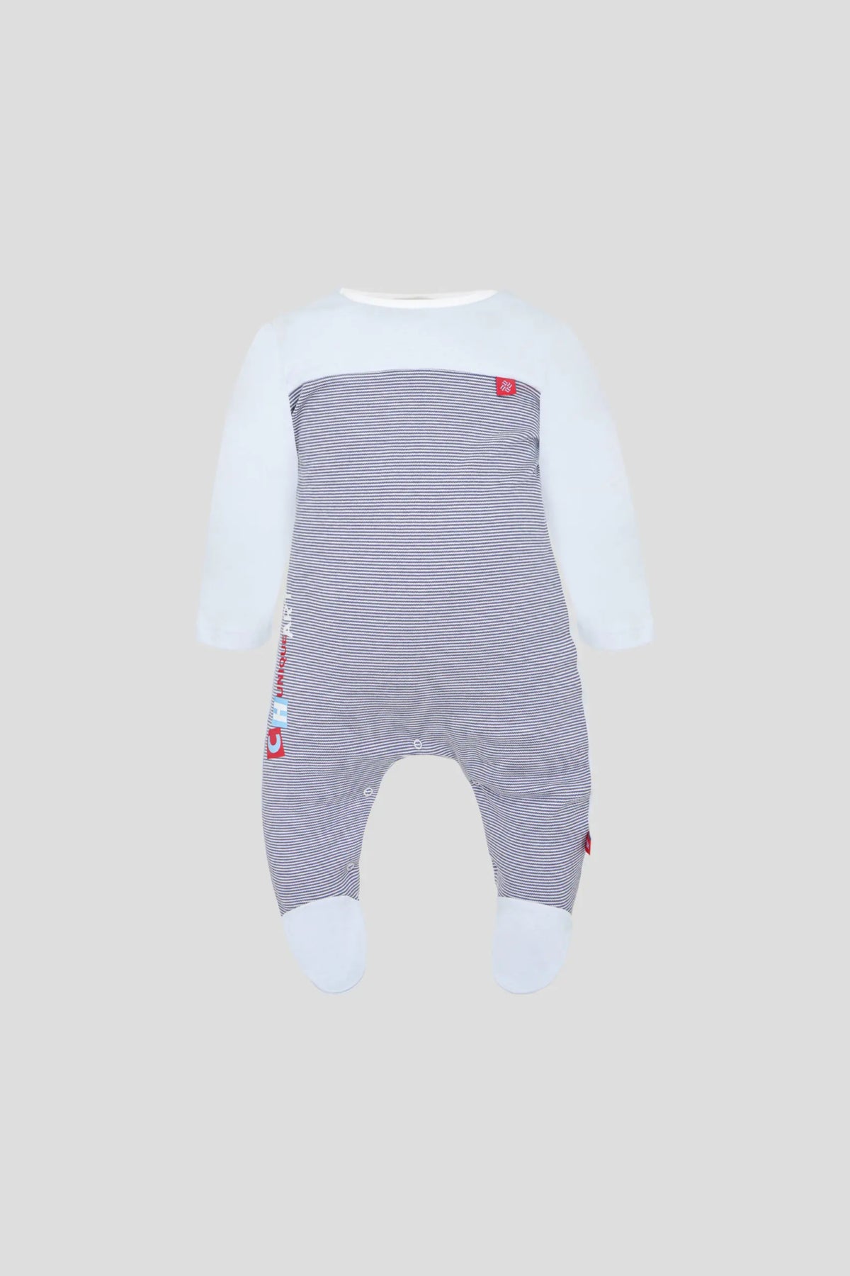 Striped Combined Overall for baby boy