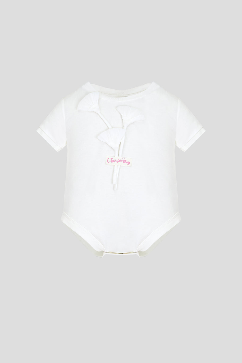 Bodysuit with 3D flowers